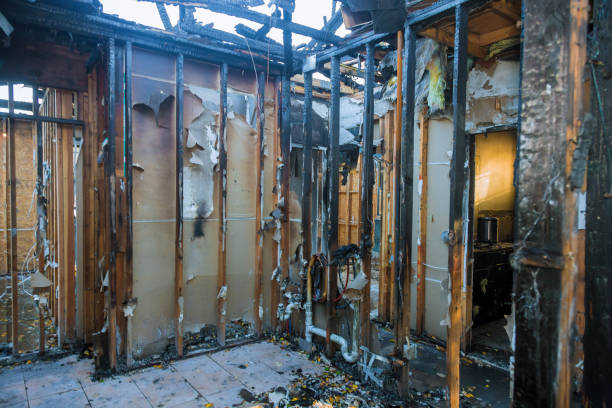 Professional Fire Damage Removal technician working in Rogers, TX
